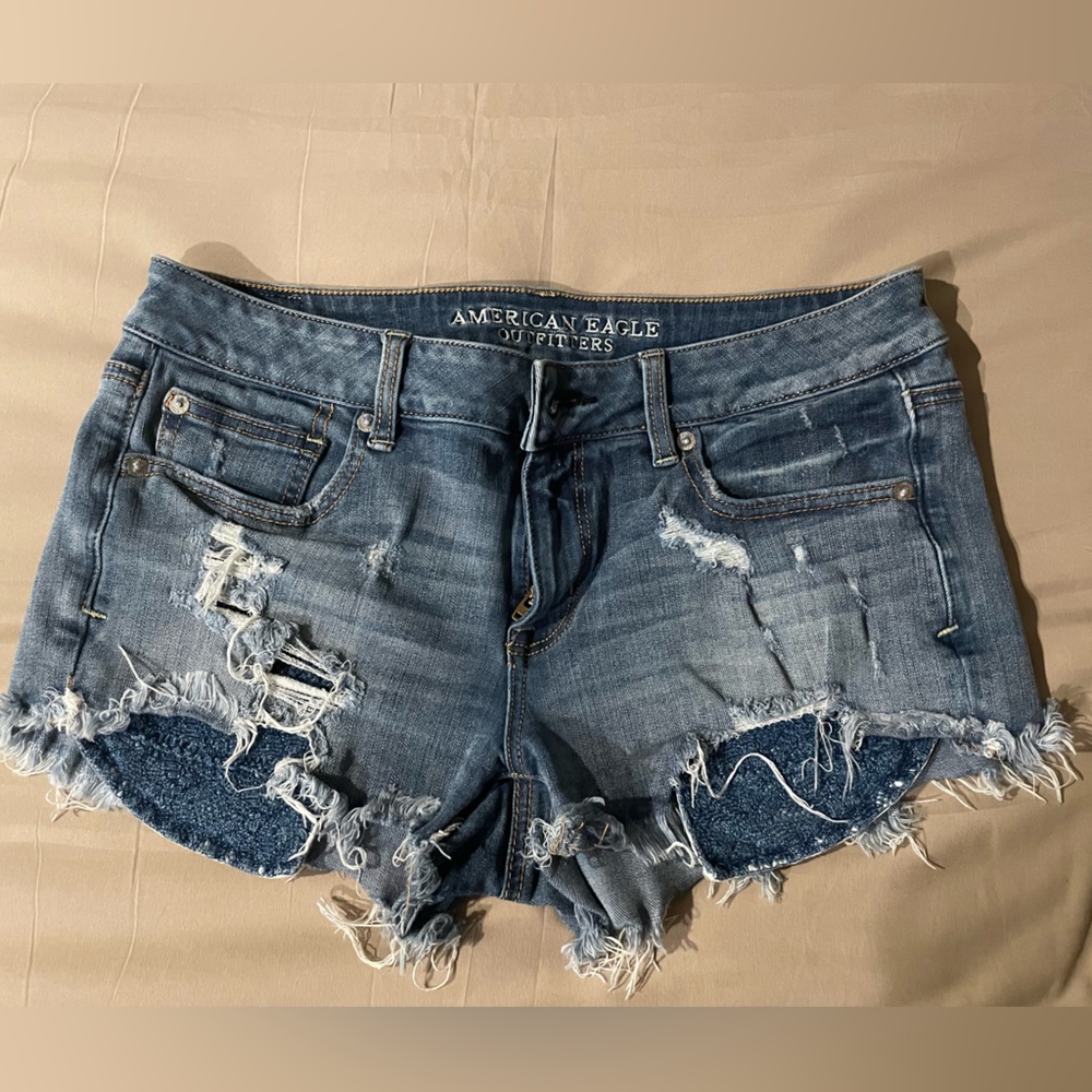 American Eagle Shortie Jean Shorts